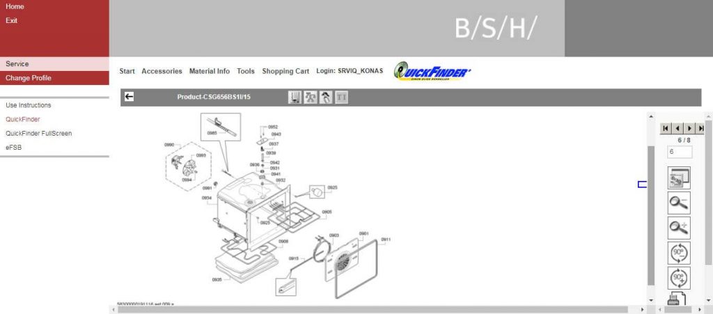 BOSCH OVEN SPARE PARTS