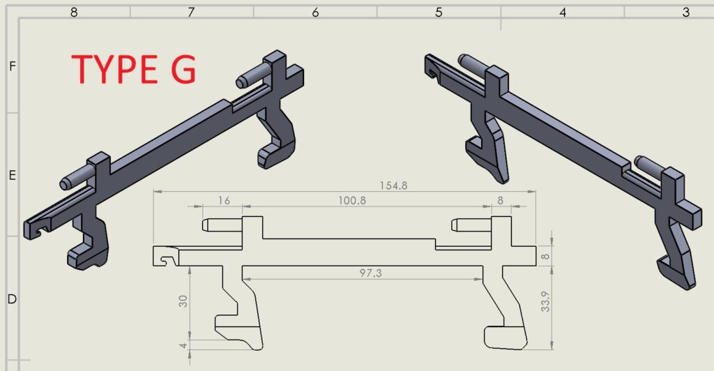 زبانه درب ماکروویو TYPE G