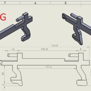 زبانه درب ماکروویو TYPE G
