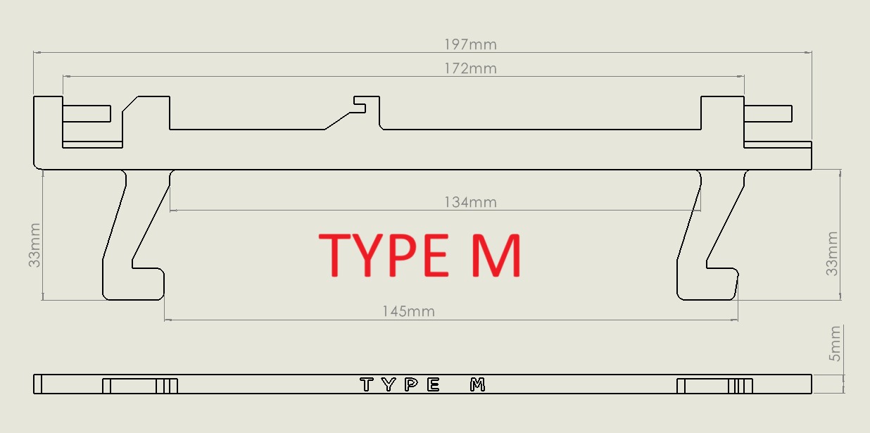 TYPE MM زبانه قفل در مایکروویو Type M