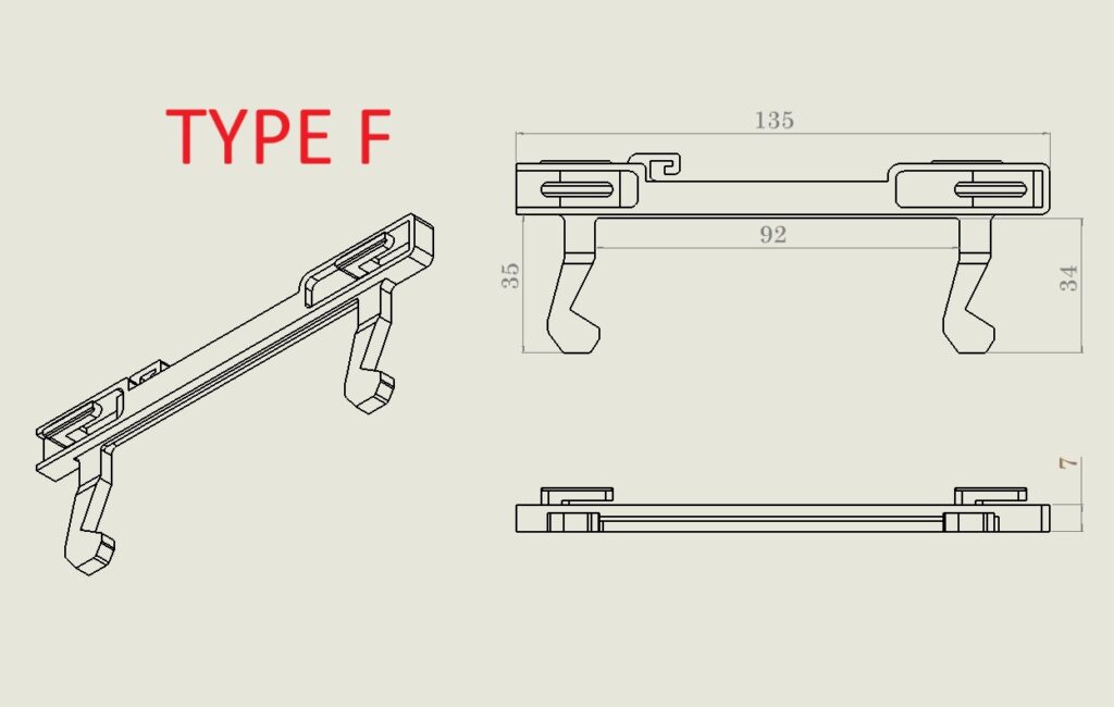 زبانه درب ماکروفر TYPE F